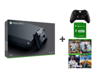 Microsoft Xbox One X 1TB + 2xPAD + 4GRY + 6M GOLD - 414074 - zdjęcie 1